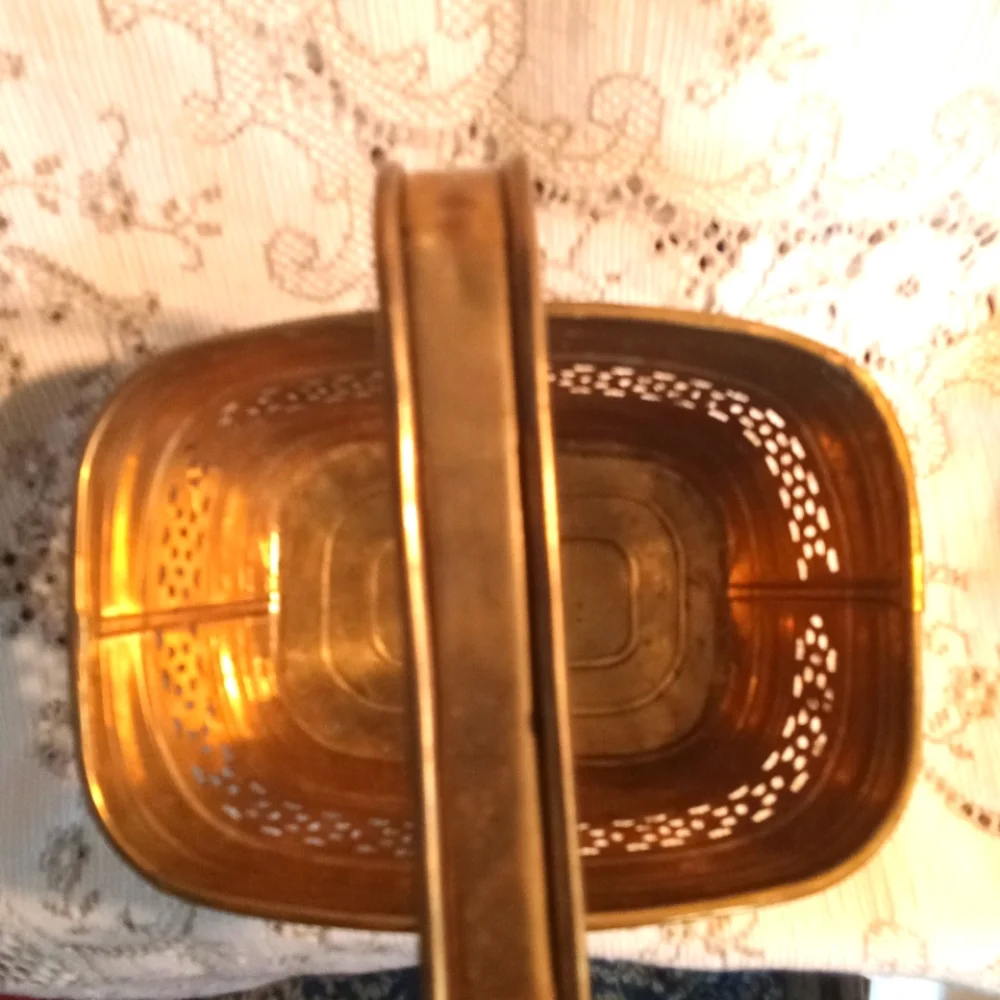 Solid brass basket